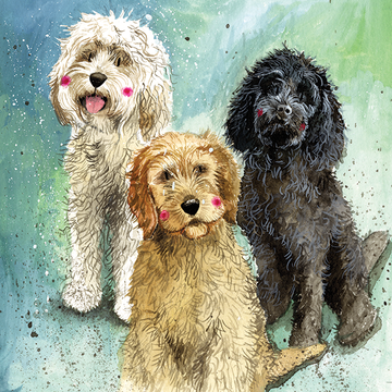 Cockapoos Dog Blank Card